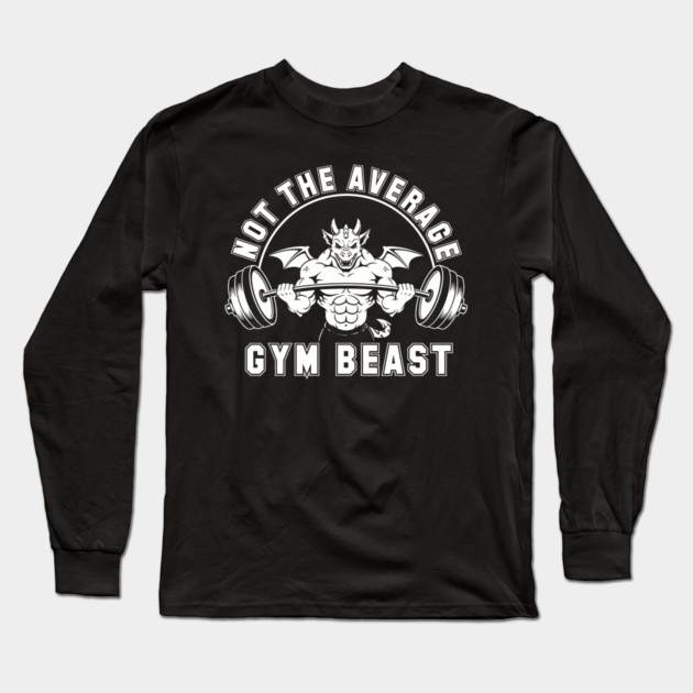 Gym Beast Long Sleeve T-Shirt by enrynz