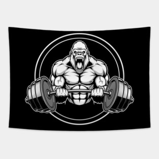 Gorilla Gym Beast Tapestry