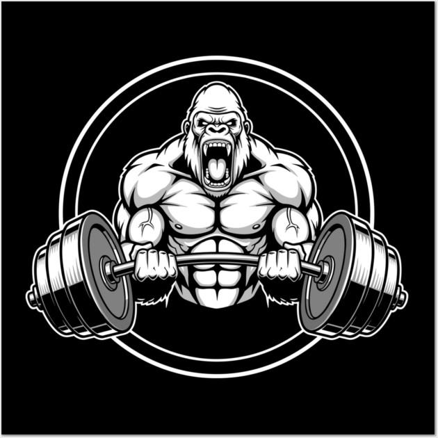 Gorilla Gym Beast Wall Art by enrynz