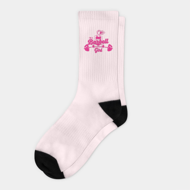 I'm a Barbell Girl Socks by enrynz