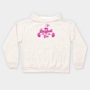 I'm a Barbell Girl Kids Hoodie