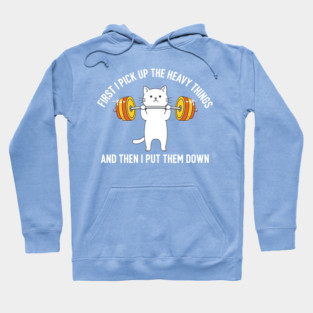 I Pick Up Heavy Things... Then I Put Them Down Hoodie