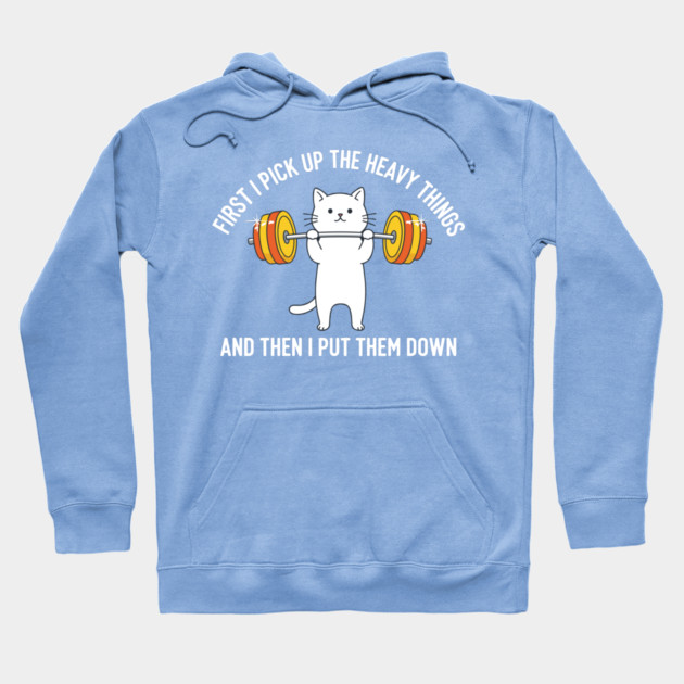 I Pick Up Heavy Things... Then I Put Them Down Hoodie by enrynz