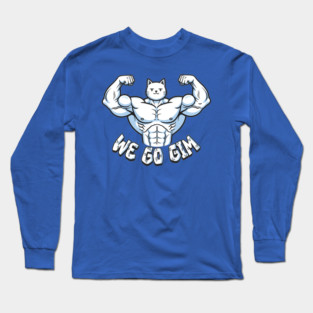 We Go Gim Bulky Cat Long Sleeve T-Shirt