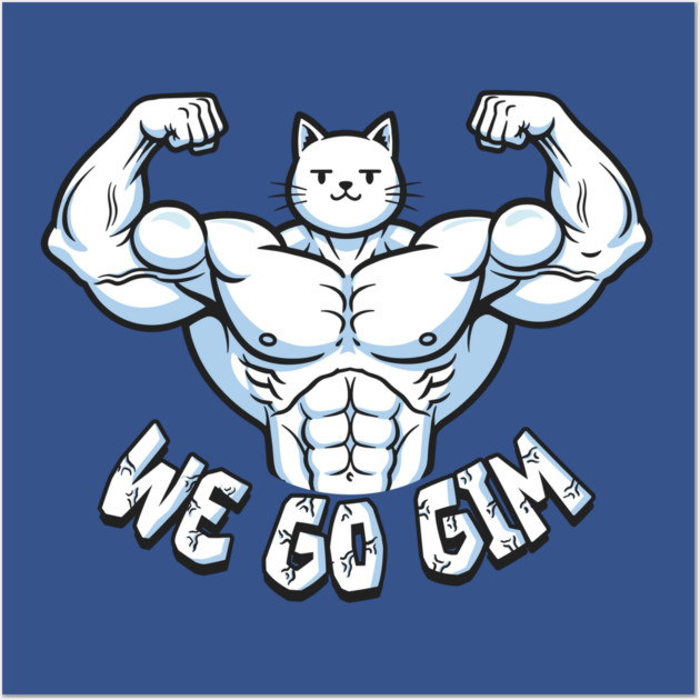 We Go Gim Bulky Cat Wall Art by enrynz