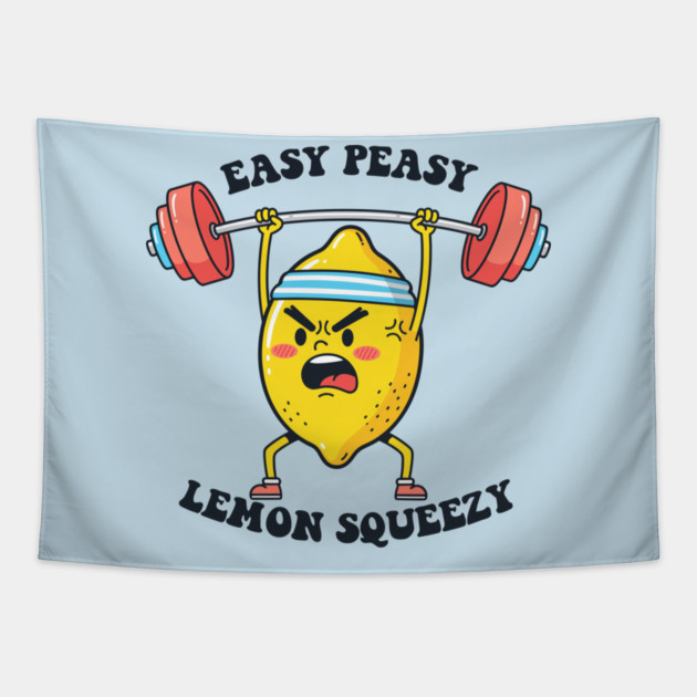 Easy Peasy, Lemon Squeezy Tapestry by enrynz
