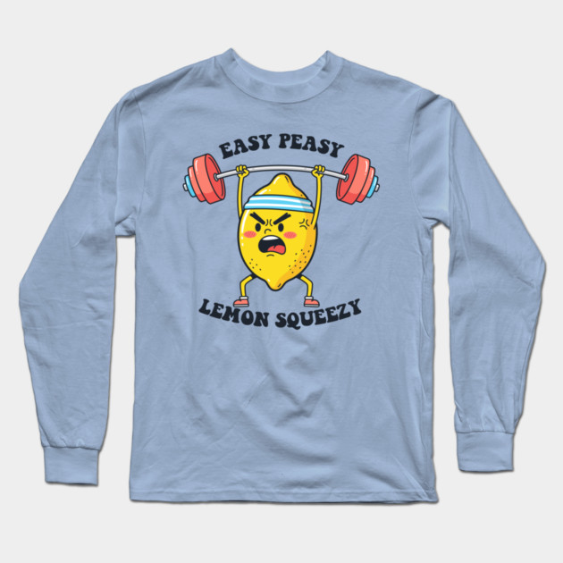 Easy Peasy, Lemon Squeezy Long Sleeve T-Shirt by enrynz
