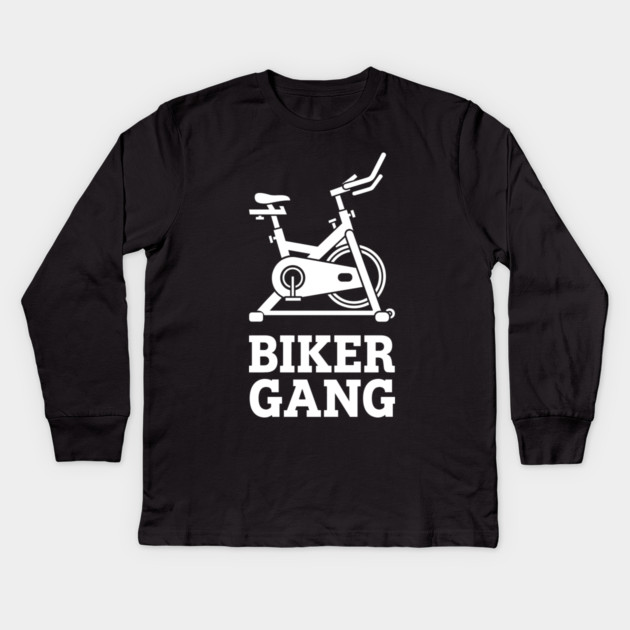 Biker Gang Kids Long Sleeve T-Shirt by enrynz