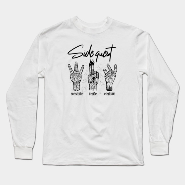 SIDE QUEST Long Sleeve T-Shirt by artslaves