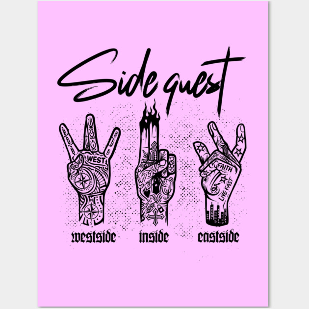 SIDE QUEST Wall Art by artslaves