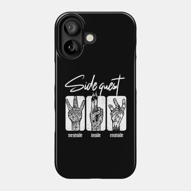 SIDE QUEST Phone Case by artslaves