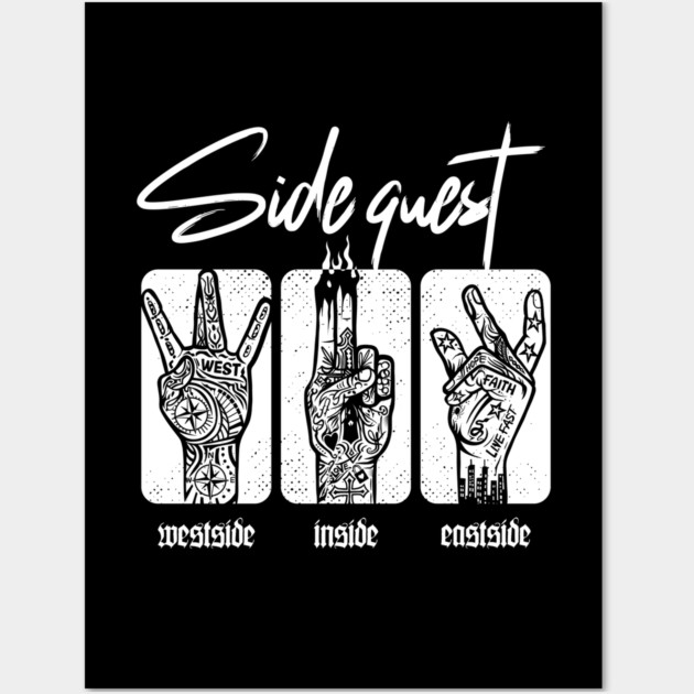 SIDE QUEST Wall Art by artslaves