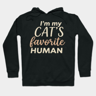 I'm My Cat's Favorite Human Cat Lover Hoodie