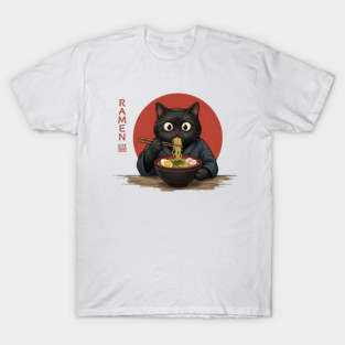Ramen Cat Japanese Food Lover T-Shirt