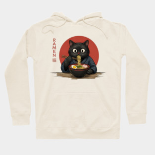 Ramen Cat Japanese Food Lover Hoodie