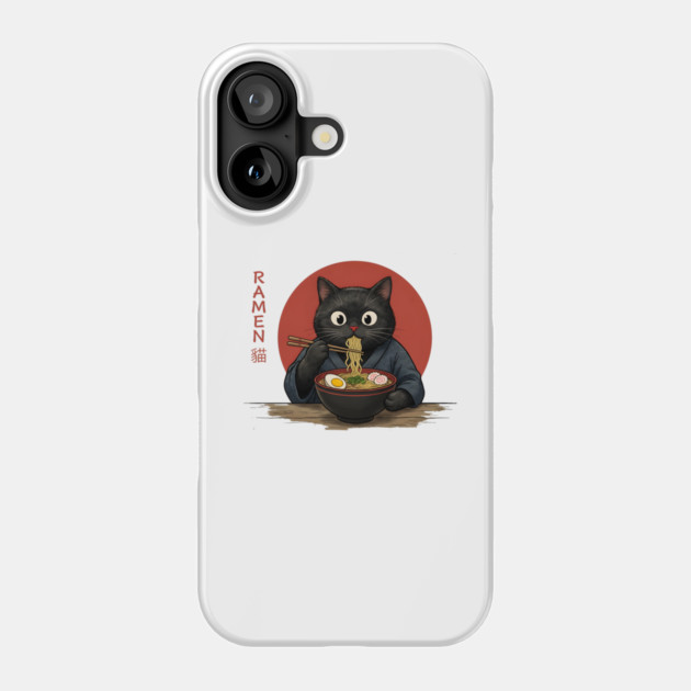 Ramen Cat Japanese Food Lover Phone Case by ArtistTee ⭐⭐⭐⭐⭐