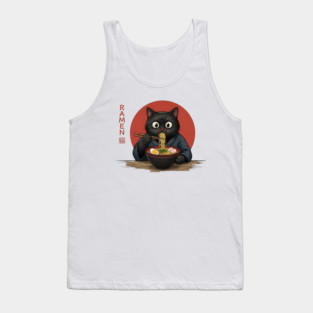Ramen Cat Japanese Food Lover Tank Top
