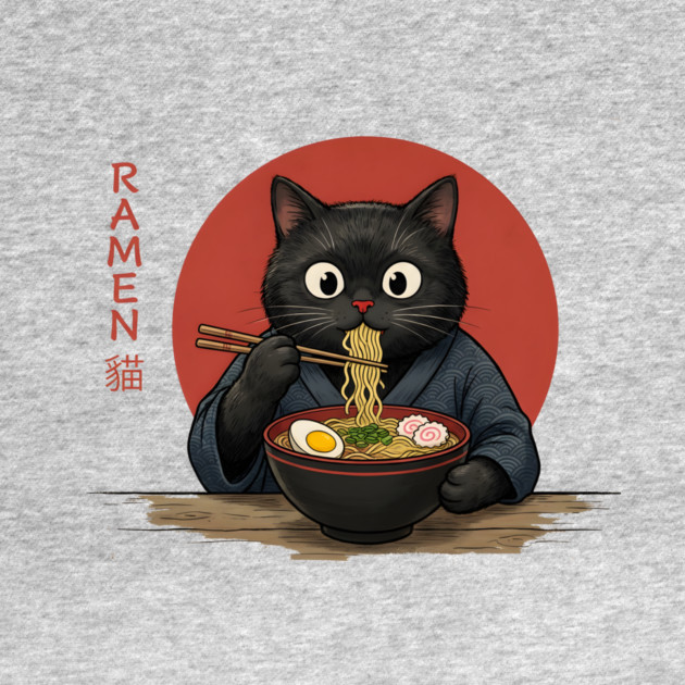 Ramen Cat Japanese Food Lover by ArtistTee ⭐⭐⭐⭐⭐