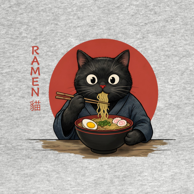 Ramen Cat Japanese Food Lover by ArtistTee ⭐⭐⭐⭐⭐