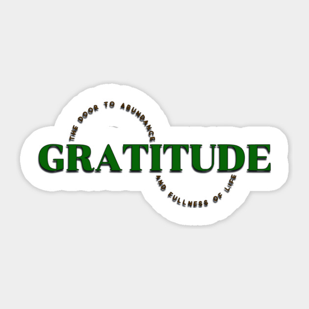 Gratitude Sticker by Jerry