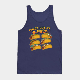 Vintage Retro Taco Bell Bel Distressed check out my 6 -pack Tank Top