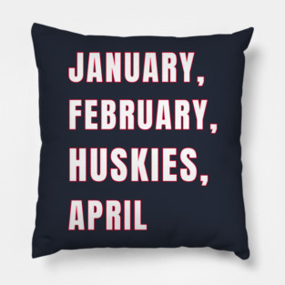 UCONN Huskies March Madness Basketball Pillow