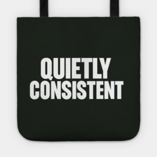 Quietly Consistent Minimalist Bold Typography Statement Design Tote