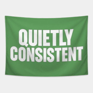 Quietly Consistent Minimalist Bold Typography Statement Design Tapestry