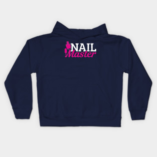 Nail Master Manicure Fingernails Nail Designer Polish Kids Hoodie