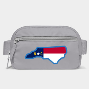 North Carolina State Flag Silhouette – Carolina Blue Border NC Graphic Bag