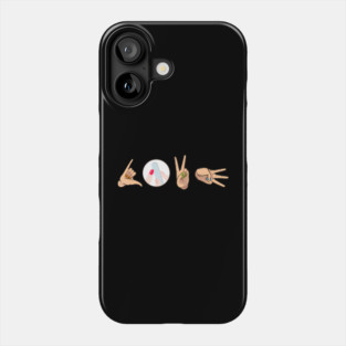 Love Nail Technician Hand Sign Manicure Artist Heart Phone Case