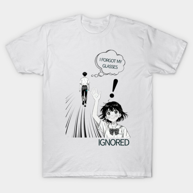 I forgot my glasses funny anime design T-Shirt by bryan's Store 3