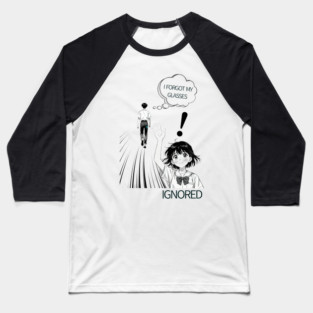 I forgot my glasses funny anime design Baseball T-Shirt