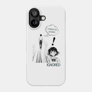 I forgot my glasses funny anime design Phone Case
