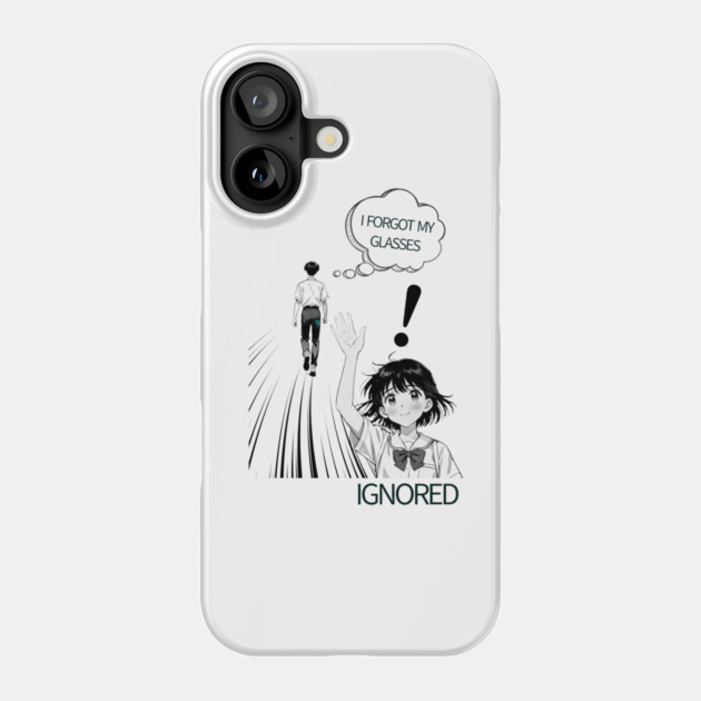 I forgot my glasses funny anime design Phone Case by bryan's Store 3