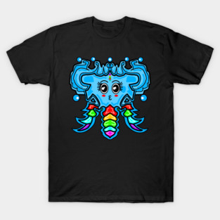 CandyBloom Creature 🌈💖 Cute Fantasy Edition Blue T-Shirt