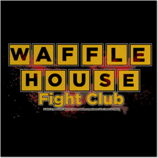 3 am in Atlanta - Waffle House Fist Fight Vintage & Distressed Posters and Art