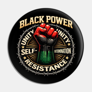 Black Power Fist – Unity, Resistance & Self-Determination Pin