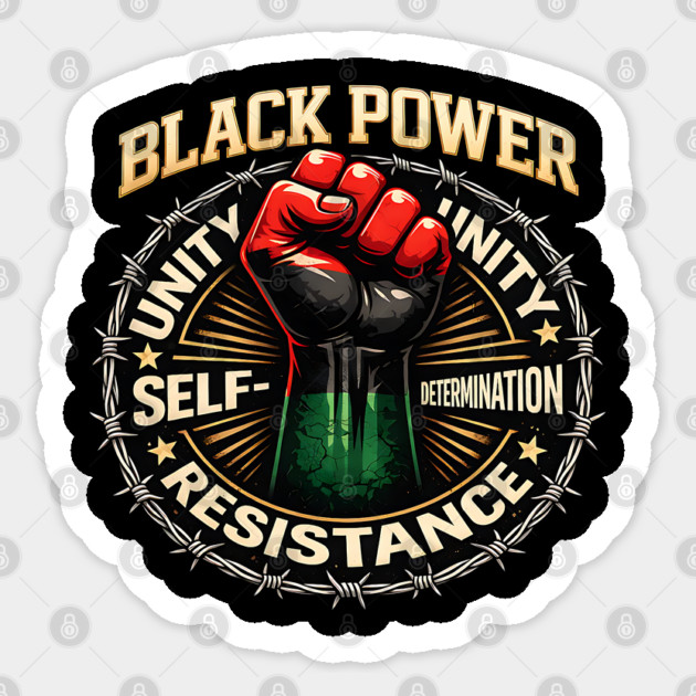 Black Power Fist – Unity, Resistance & Self-Determination Sticker by UrbanLifeApparel