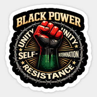 Black Power Fist – Unity, Resistance & Self-Determination Magnet