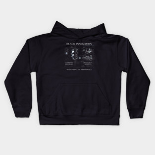 Black Innovation Blueprint – Garrett Morgan & Granville Woods Kids Hoodie