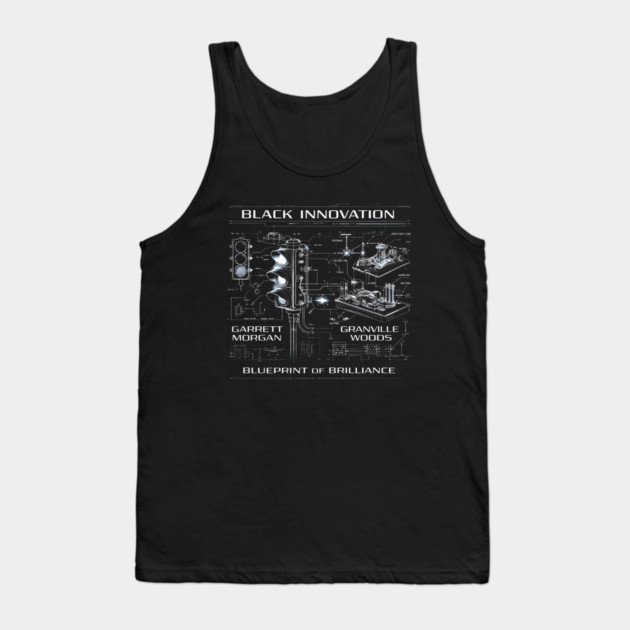 Black Innovation Blueprint – Garrett Morgan & Granville Woods Tank Top by UrbanLifeApparel