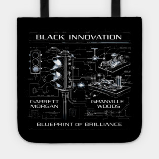 Black Innovation Blueprint – Garrett Morgan & Granville Woods Tote