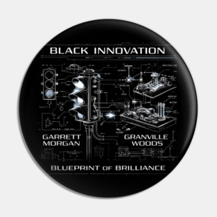 Black Innovation Blueprint – Garrett Morgan & Granville Woods Pin