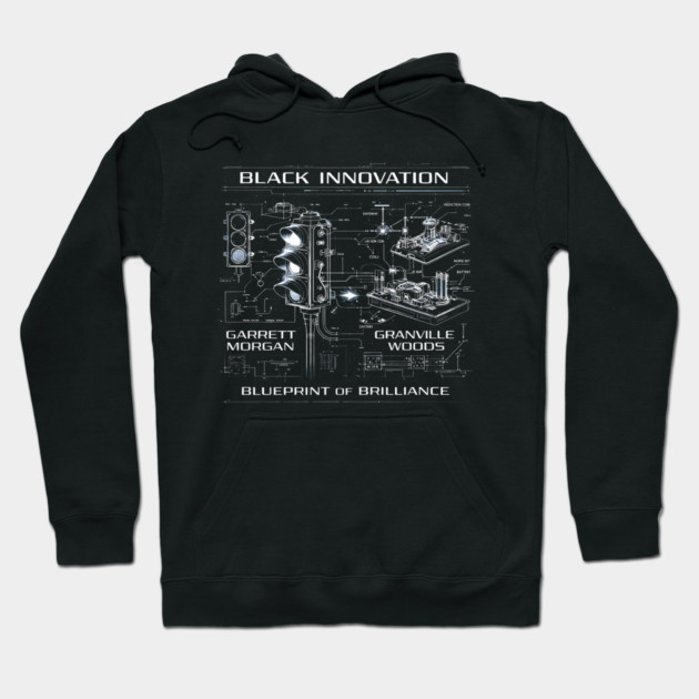 Black Innovation Blueprint – Garrett Morgan & Granville Woods Hoodie by UrbanLifeApparel