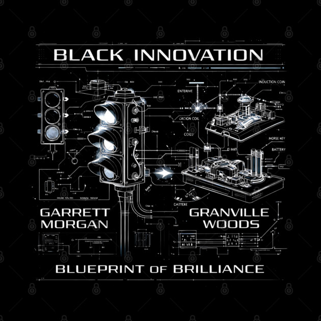Black Innovation Blueprint – Garrett Morgan & Granville Woods by UrbanLifeApparel