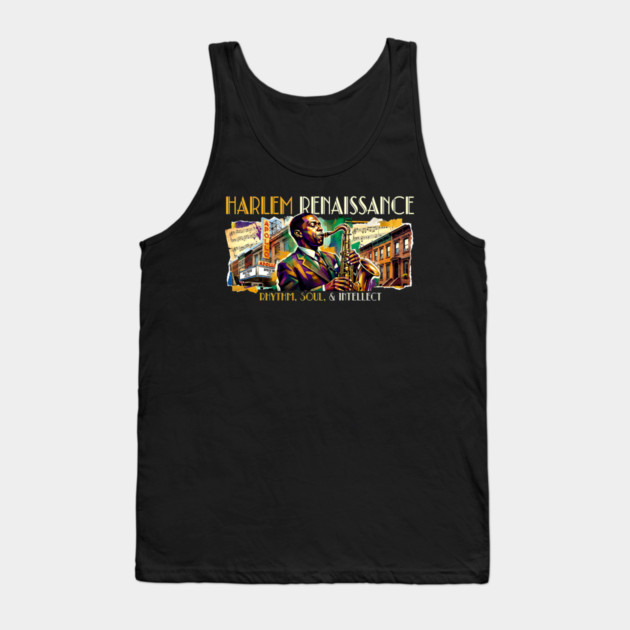 Harlem Renaissance – Rhythm, Soul & Intellect Jazz Art Tank Top by UrbanLifeApparel