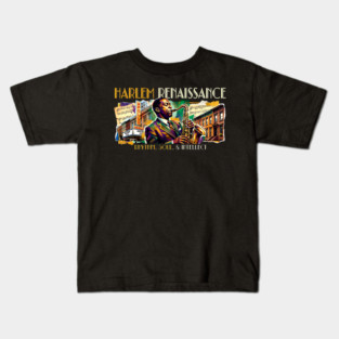 Harlem Renaissance – Rhythm, Soul & Intellect Jazz Art Kids T-Shirt