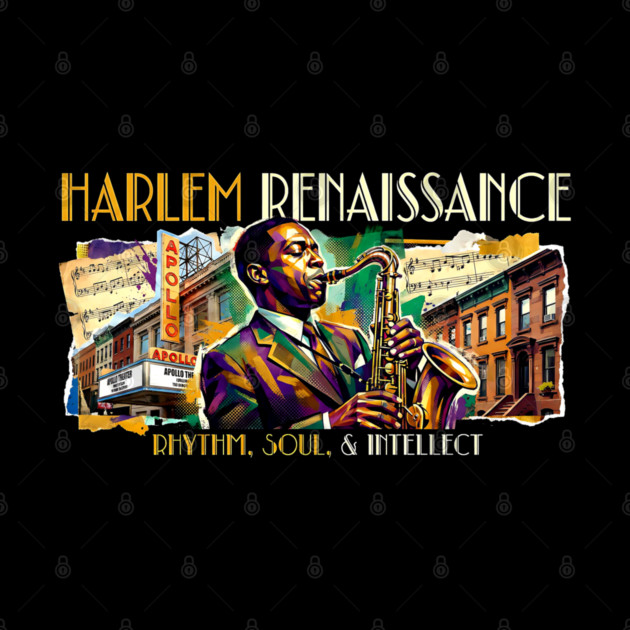 Harlem Renaissance – Rhythm, Soul & Intellect Jazz Art by UrbanLifeApparel