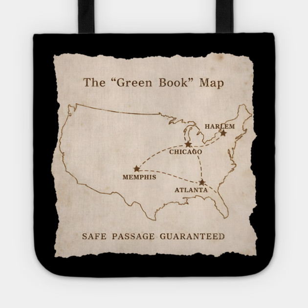 The Green Book Map – Safe Passage Guaranteed History Tote by UrbanLifeApparel